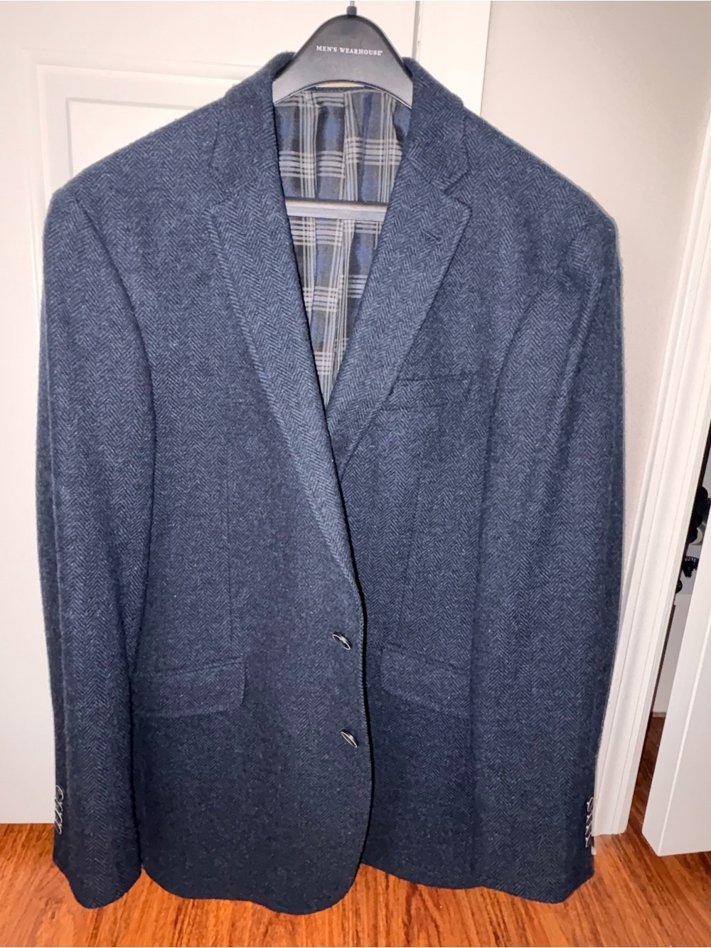 Joseph Abboud Navy Herringbone Sport Coat